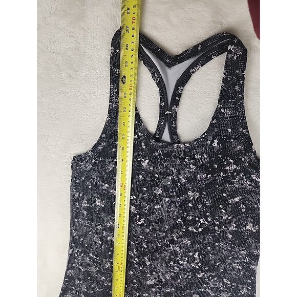 Lululemon Cool Racerback Tank Top Size 4 XS Blossom Overlay Starlight Multi Gray - Picture 6 of 6